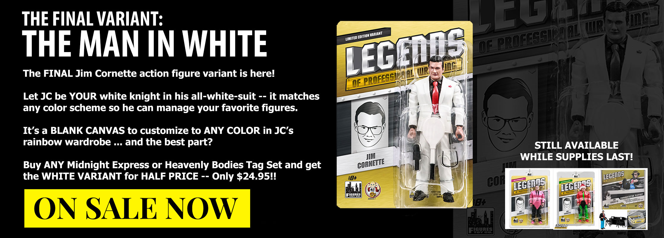 Jim Cornette White Variant Action Figure